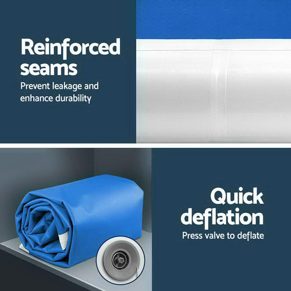 5m x 1m Inflatable Air Track Mat 20cm Thick Gymnastic Tumbling Blue And White freeshipping - Awezingly