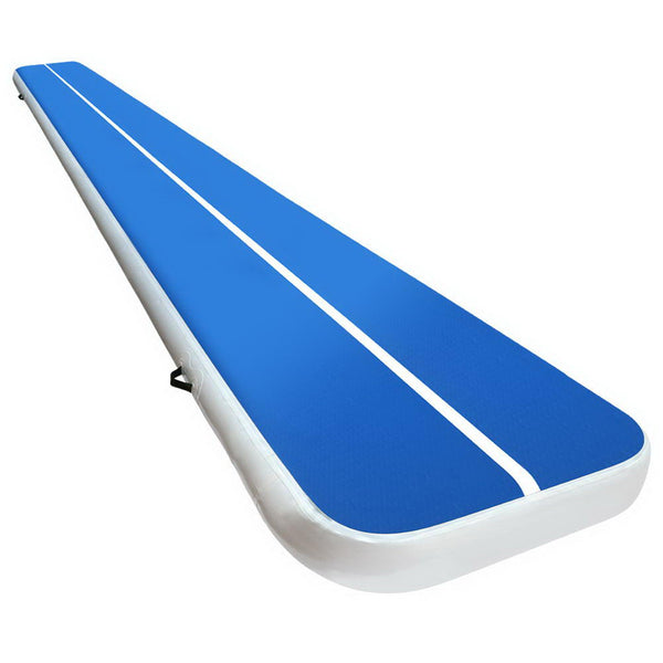 6m x 1m Inflatable Air Track Mat 20cm Thick Gymnastic Tumbling Blue And White freeshipping - Awezingly