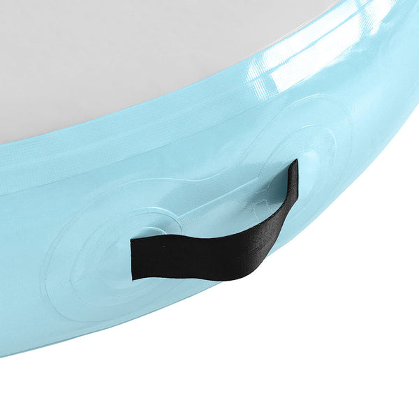 Everfit 1m Air Track Spot Inflatable Gymnastics Tumbling Mat Round Green Everfit