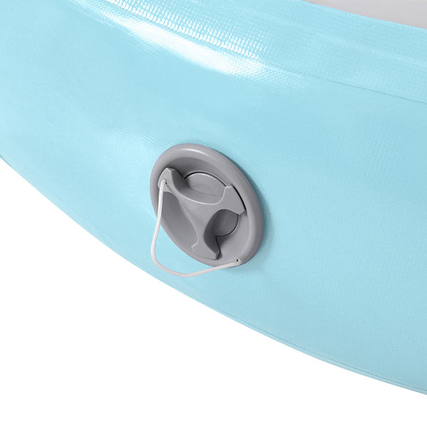 Everfit 1m Air Track Spot Inflatable Gymnastics Tumbling Mat Round Green Everfit