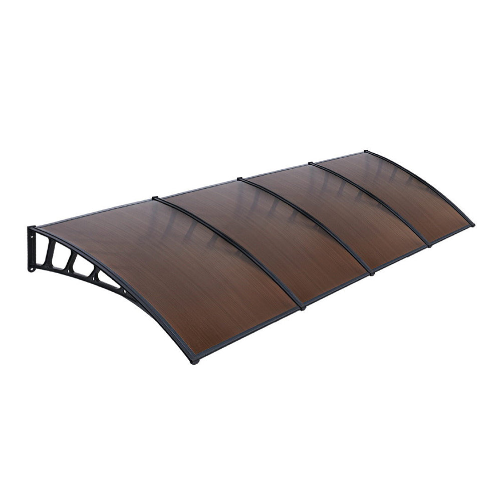 Instahut Window Door Awning Door Canopy Outdoor Patio Cover Shade 1.5mx4m DIY BR Instahut