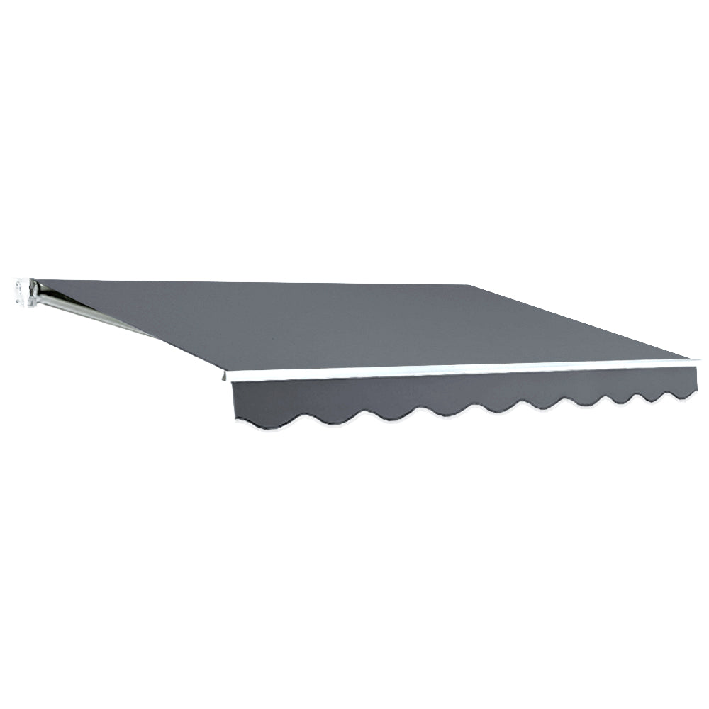 Instahut Folding Arm Awning Outdoor Awning Retractable Sunshade 2.5Mx2M Grey Instahut