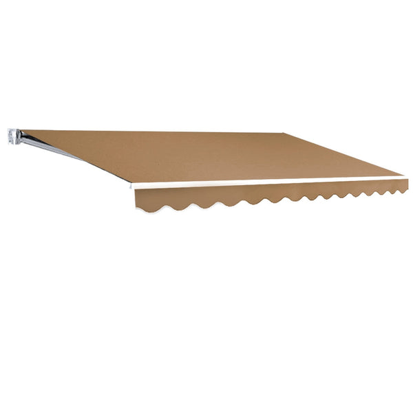 Instahut Retractable Folding Arm Awning Outdoor Awning Sunshade 4Mx2.5M Beige Instahut
