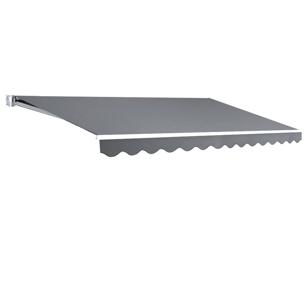 Instahut Folding Arm Awning Outdoor Awning Patio Retractable 4Mx2.5M PearlGrey Instahut