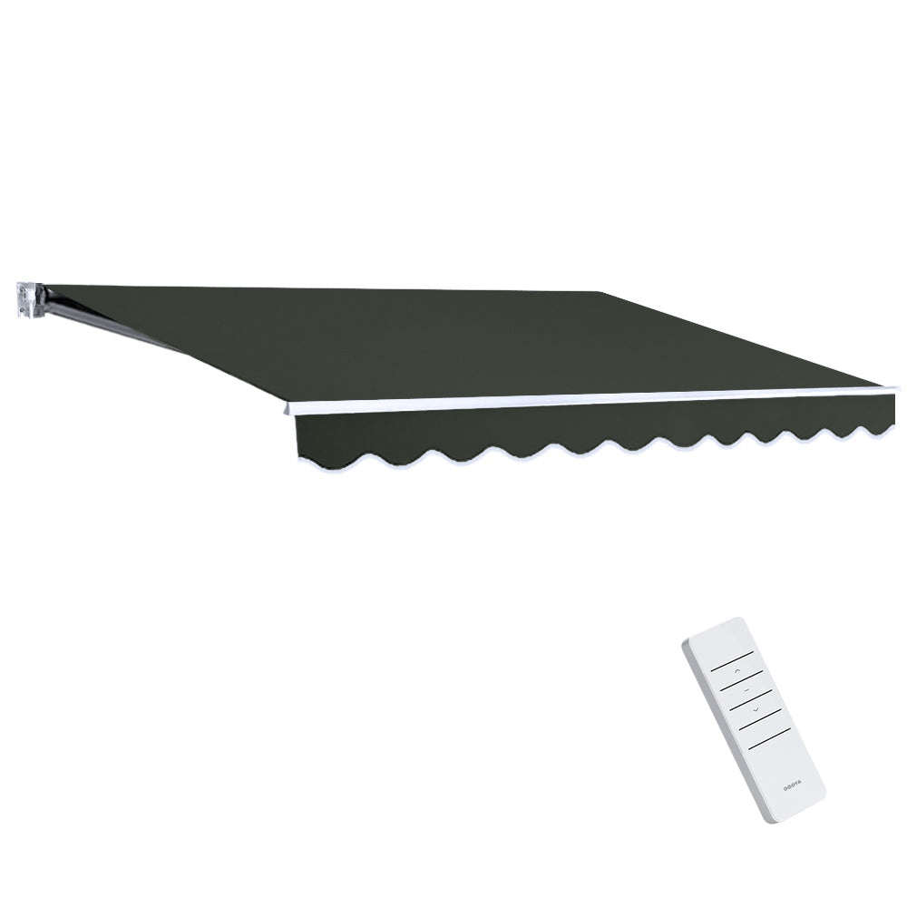 Instahut Folding Arm Awning Motorised Retractable Outdoor Sunshade 5X3M Instahut