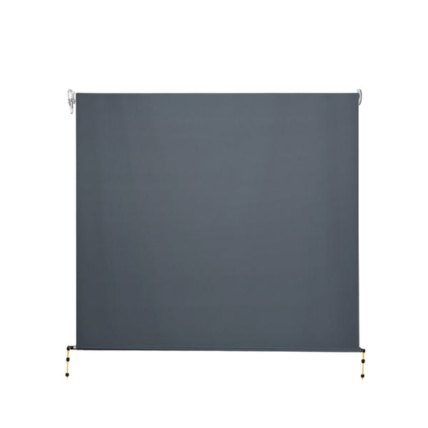 Instahut Outdoor Roller Blinds Roll Down Shade Retractable Window 2.1X2.5M Instahut