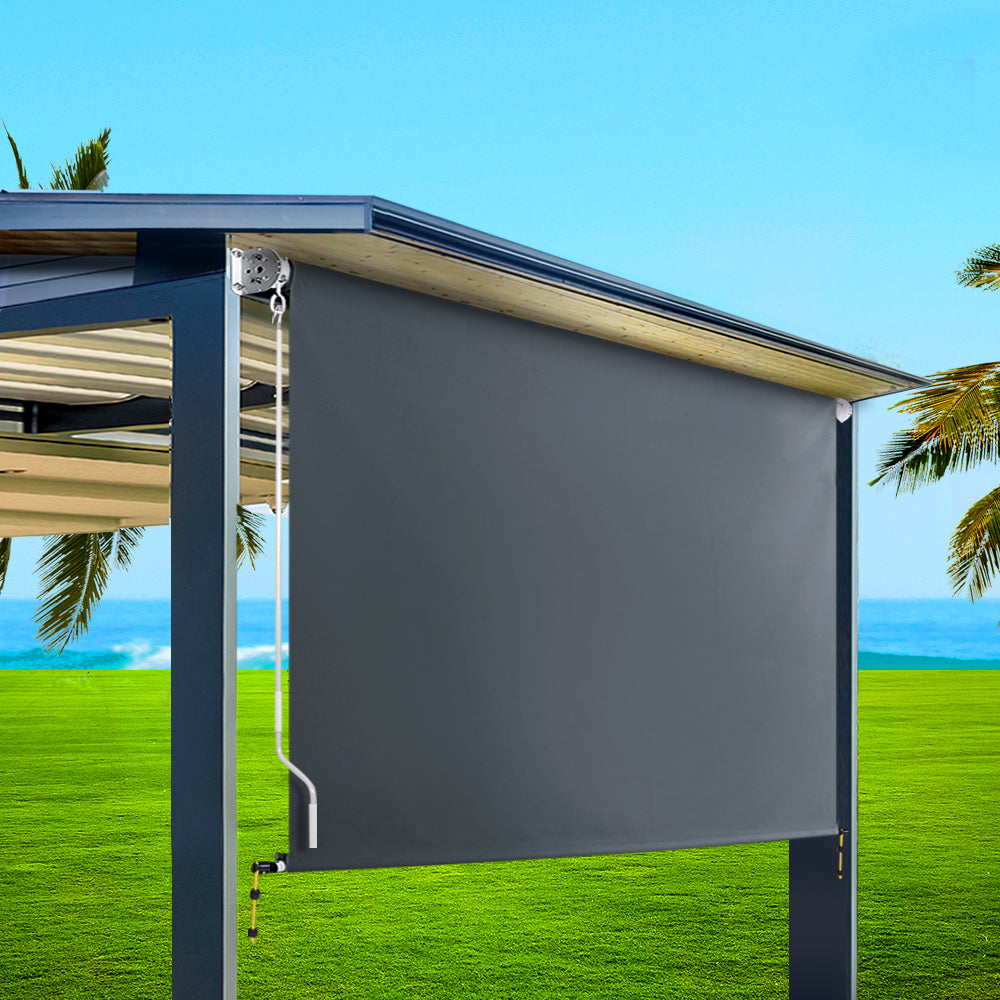 Instahut Outdoor Blind Window Roll Down Awning Canopy Privacy Screen 2.7X2.5M Instahut