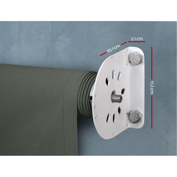 Instahut Window Fixed Pivot Arm Awning Outdoor Blinds Retractable Canopy1.5X2.1M Instahut