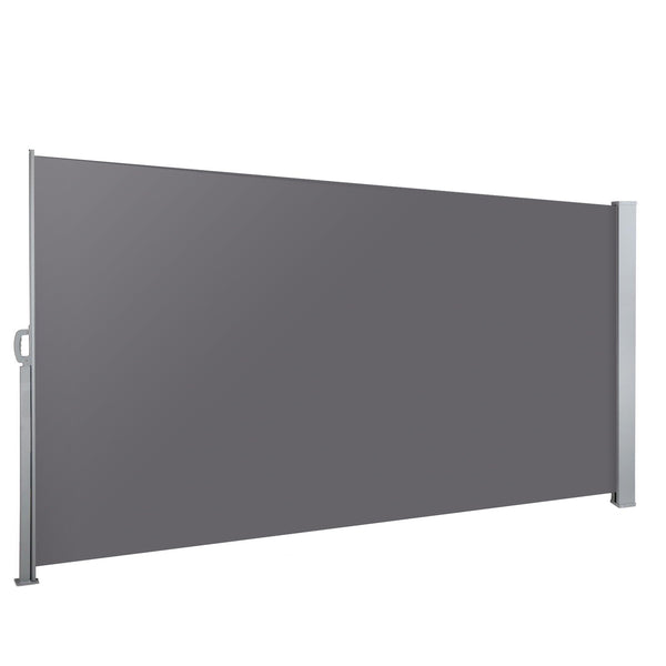 Instahut Side Awning Sun Shade Outdoor Blinds Retractable Screen 1.4X3M GR Instahut