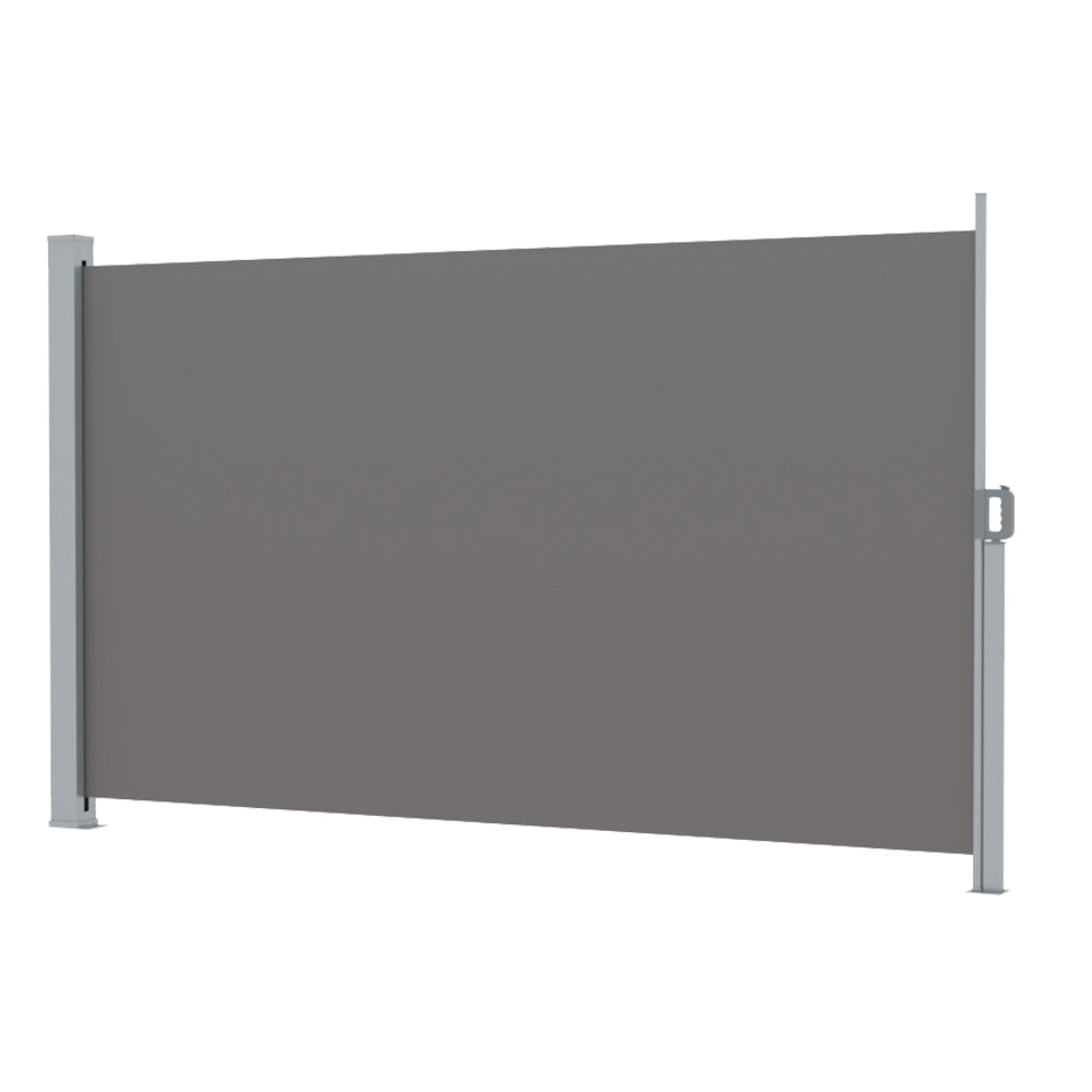 Instahut Side Awning Sun Shade Outdoor Blinds Retractable Screen 2X3M Grey Does not apply