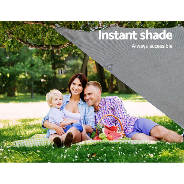 3.7M Caravan Privacy Screens 1.95m Roll Out Awning End Wall Side Sun Shade Does not apply