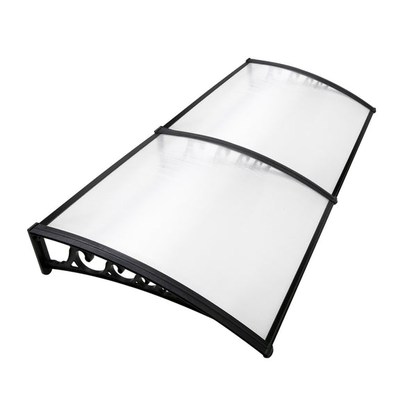 Instahut DIY Window Door Awning Shade 1 x 2m - Transparent freeshipping - Awezingly