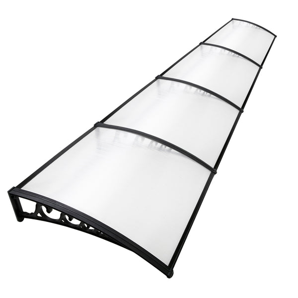 Instahut Window Door Awning Door Canopy Patio UV Sun Shield WHITE 1mx4m DIY freeshipping - Awezingly