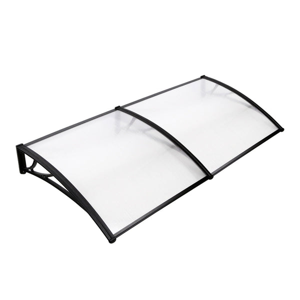 Instahut DIY Window Door Awning Shade 1 x 2m - Transparent Does not apply