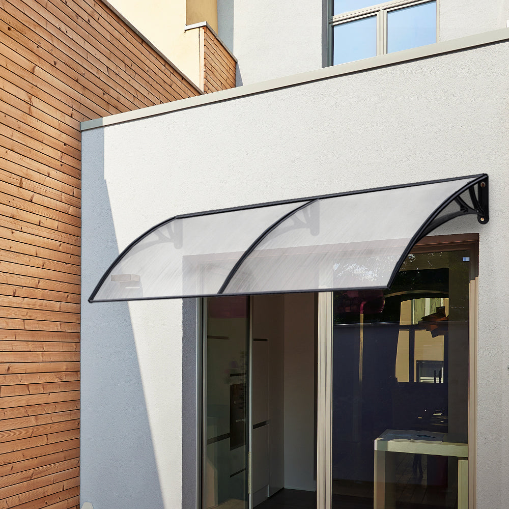 Instahut DIY Window Door Awning Shade 1 x 2m - Transparent Does not apply