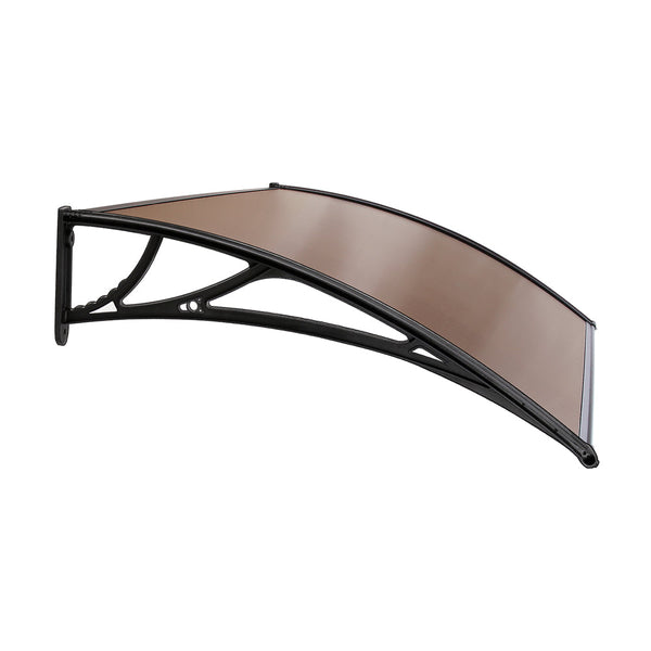 Instahut Window Door Awning Door Canopy Patio UV Sun Shield BROWN 1mx2m DIY Does not apply