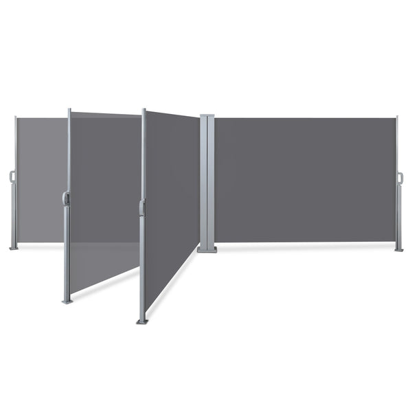 Instahut 1.8X6M Retractable Side Awning Garden Patio Shade Screen Panel Grey freeshipping - Awezingly