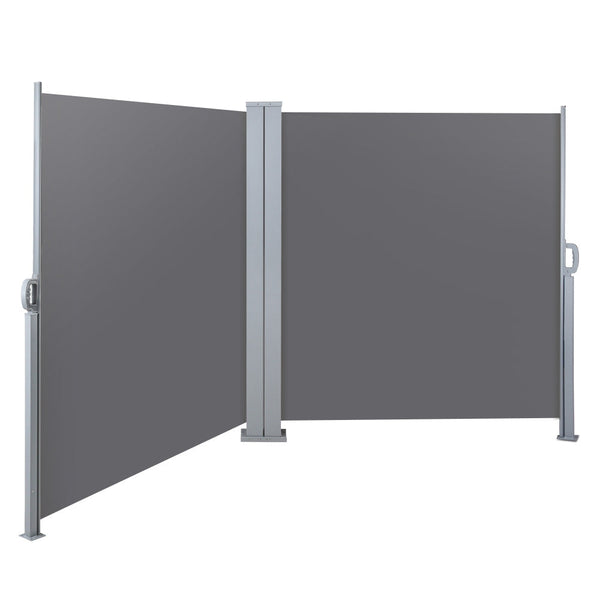 Instahut 2X6M Retractable Side Awning Garden Patio Shade Screen Panel Grey Instahut