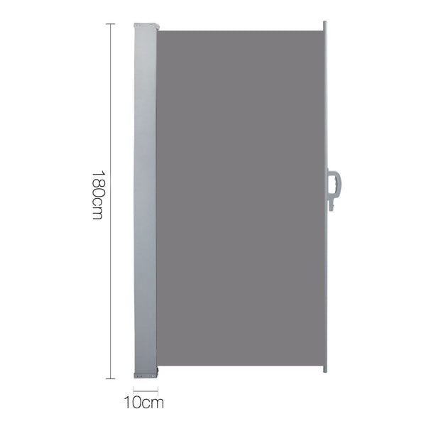 Instahut Retractable Side Awning Shade 1.8 x 3m - Grey freeshipping - Awezingly