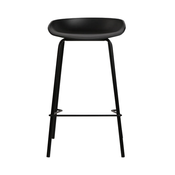 Artiss Set of 2 Metal Bar Stools - Black Artiss