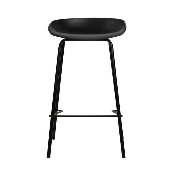 Artiss Set of 4 Metal Bar Stools - Black freeshipping - Awezingly