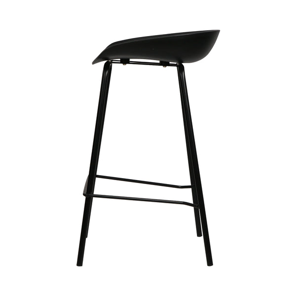 Artiss Set of 4 Metal Bar Stools - Black freeshipping - Awezingly