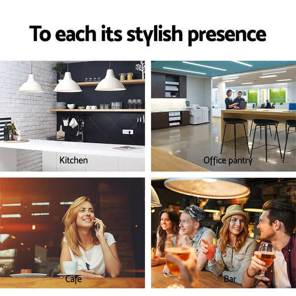 Artiss Set of 4 Metal Bar Stools - Black freeshipping - Awezingly