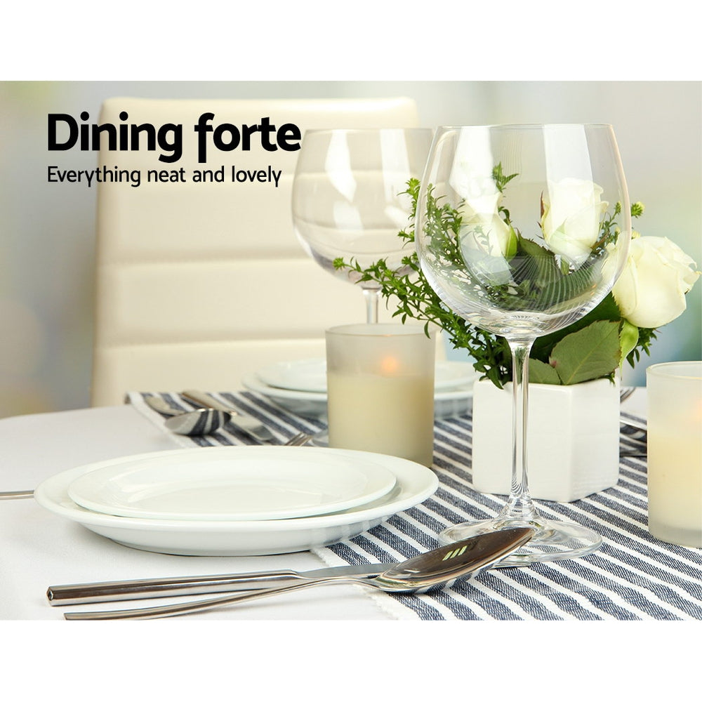 Artiss Dining Table Round 4 Seater Replica Tables Cafe Timber White 90cm freeshipping - Awezingly