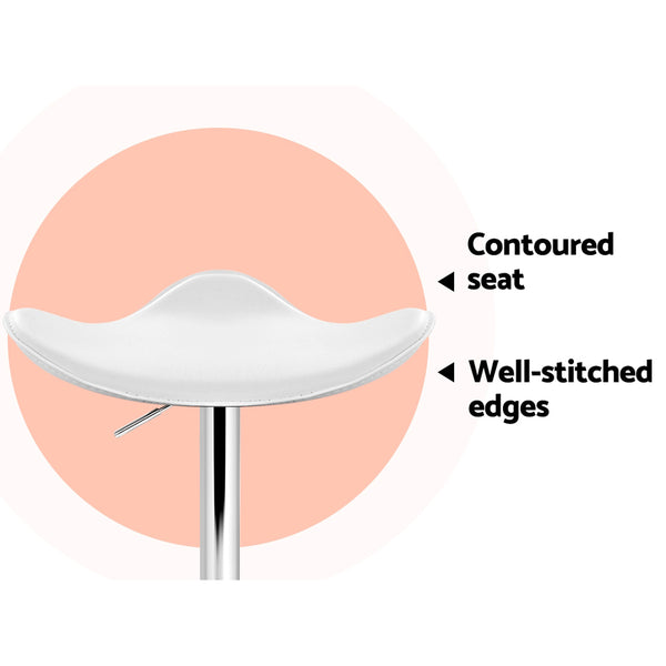 Artiss Set of 4 Swivel Bar Stools - White freeshipping - Awezingly