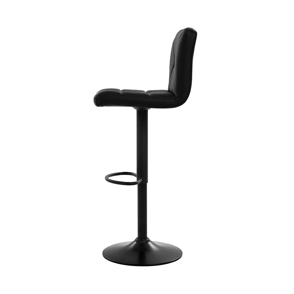 Artiss Set of 4 Bar Stools PU Leather Criss Cross Style - Black and Chrome freeshipping - Awezingly