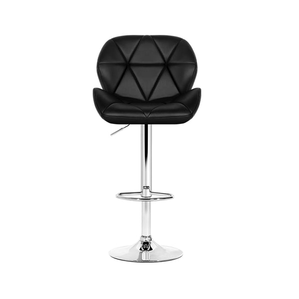 Artiss Set of 4 Kitchen Bar Stools - Black and Chrome freeshipping - Awezingly