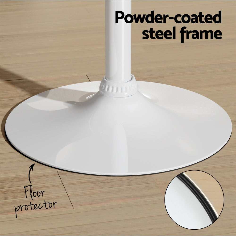 Artiss Bar Table Swivel Base Gas Lift Counter Dining Table 60CM Square Pine Artiss