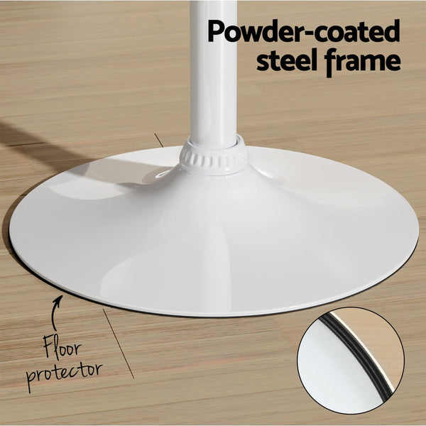 Artiss Bar Table Swivel Base Gas Lift Counter Dining Table 60CM Square Pine Artiss