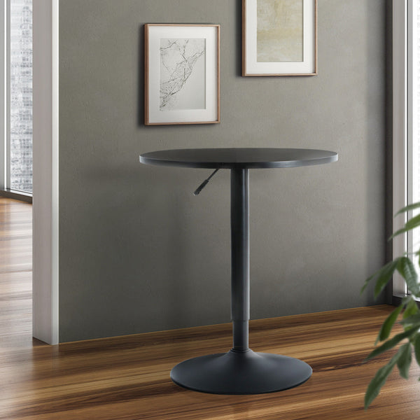 Artiss Bar Table Kitchen Tables Swivel Round Metal Black Artiss