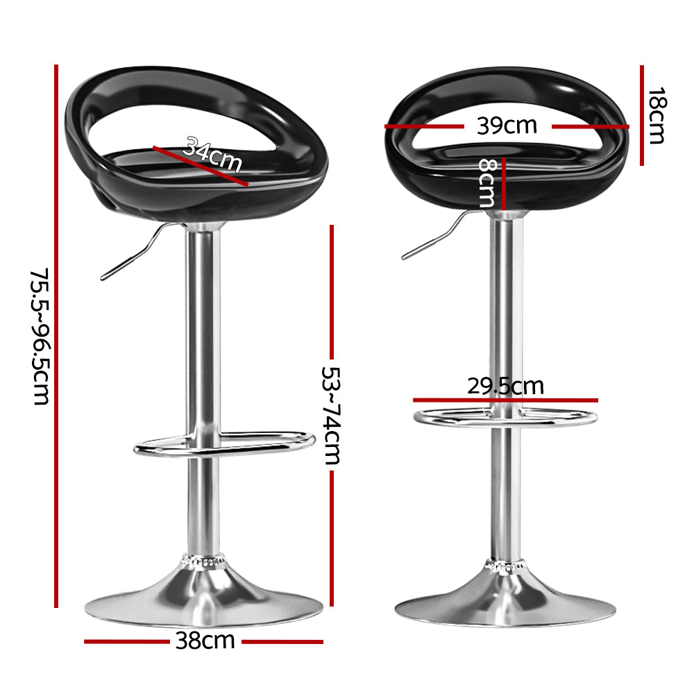 Artiss Bar Stools Kitchen Stool Dining Counter Chairs Gas Lift Swivel x2 Artiss