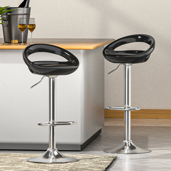 Artiss Bar Stools Kitchen Stool Dining Counter Chairs Gas Lift Swivel x2 Artiss