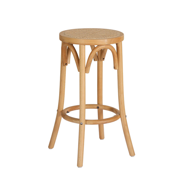 Artiss Bar Stools Wooden Stool Counter Chair Kitchen Barstools Rattan Seat Artiss