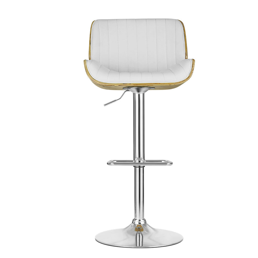 Artiss Bar Stools Kitchen Stool Chairs Metal Barstool Dining Chair Swivel White Artiss