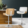 Artiss Bar Stools Kitchen Stool Chairs Metal Barstool Dining Chair Swivel White