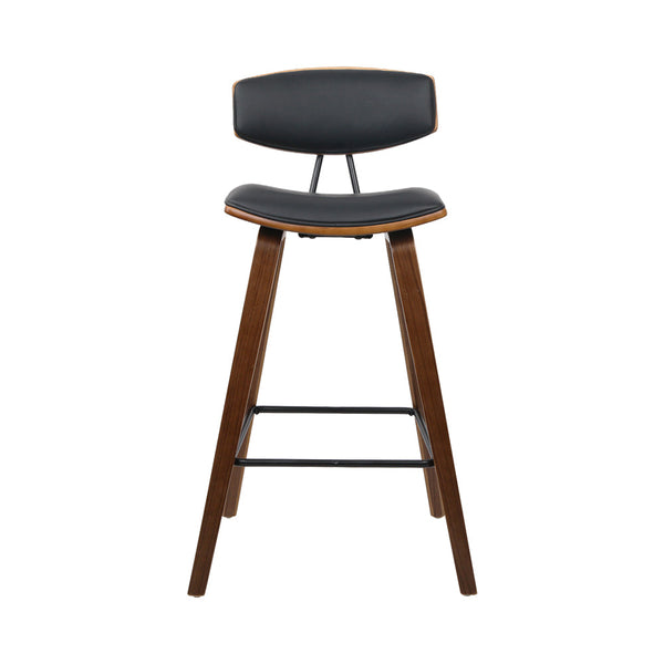 Artiss Set of 2 Wooden Bar Stool - Black Artiss