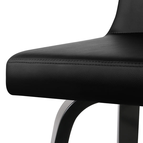 Artiss Set of 2 Wooden Bar Stool - Black freeshipping - Awezingly