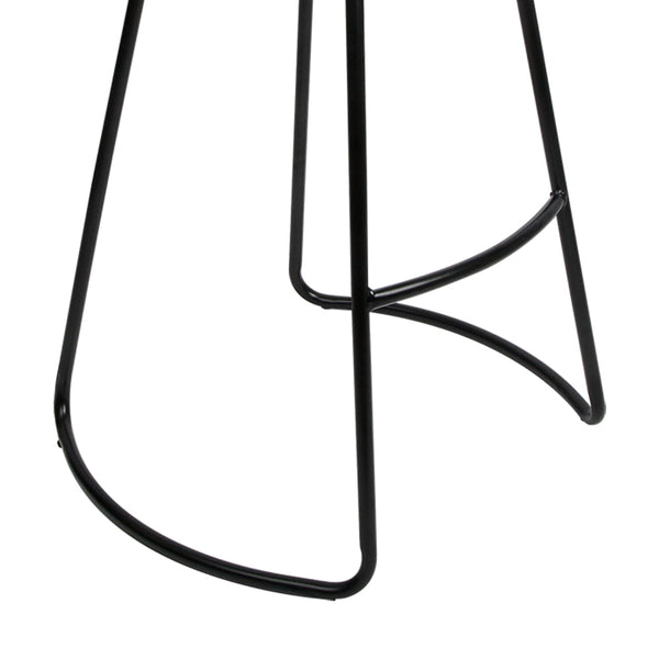 Artiss Set of 2 Wooden Backless Bar Stools - Black Artiss