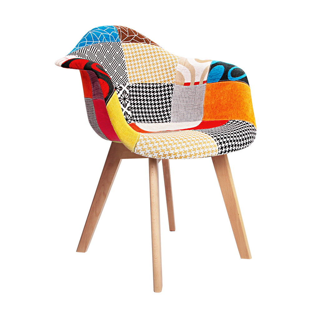 Artiss Set of 2 Fabric Dining Chairs freeshipping - Awezingly