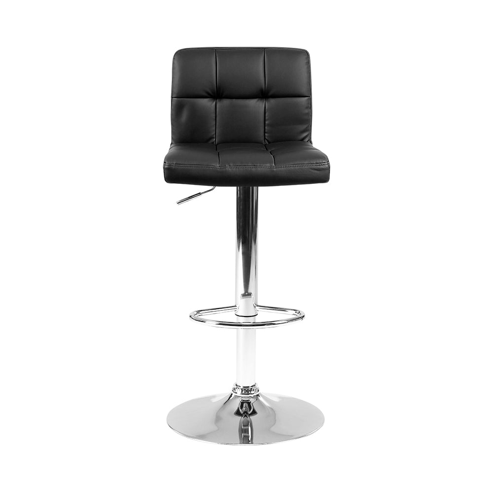 Artiss Set of 2 PU Leather Bar Stools - Black freeshipping - Awezingly
