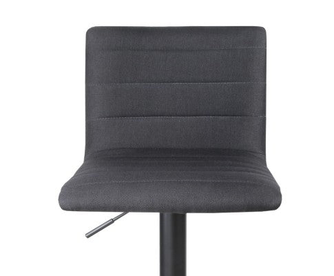 Artiss Set of 2 Fabric Bar Stools - Black freeshipping - Awezingly