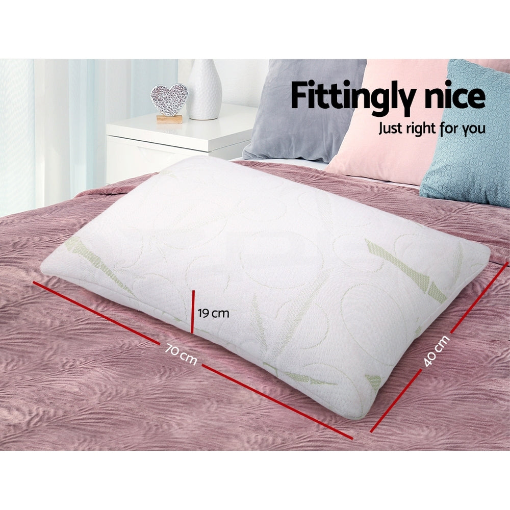 Giselle Bedding Set of 2 Bamboo Pillow with Memory Foam Giselle Bedding