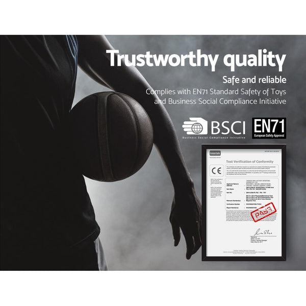 Everfit 3.05M Basketball Hoop Stand System Ring Portable Net Height Adjustable Black Everfit