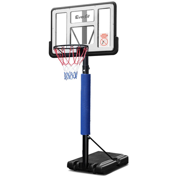 Everfit 3.05M Basketball Hoop Stand System Ring Portable Net Height Adjustable Blue Everfit