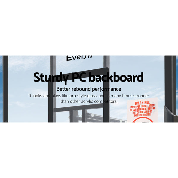 Everfit Pro Portable Basketball Stand System Ring Hoop Net Height Adjustable 3.05M Everfit