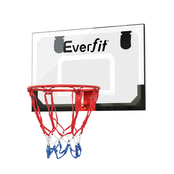 Everfit Mini Basketball Hoop Door Wall Mounted Kids Sport Backboard Indoor Black Everfit